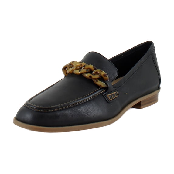 Clarks Sarafyna Iris Women's Loafers & Slip-Ons Black Leather Size 8 W