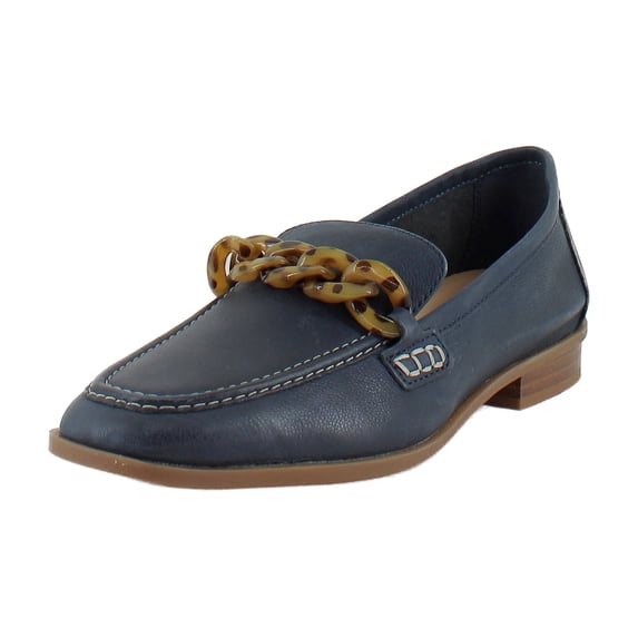 Clarks Sarafyna Iris Women's Loafers & Slip-Ons Navy Leather Size 10 M