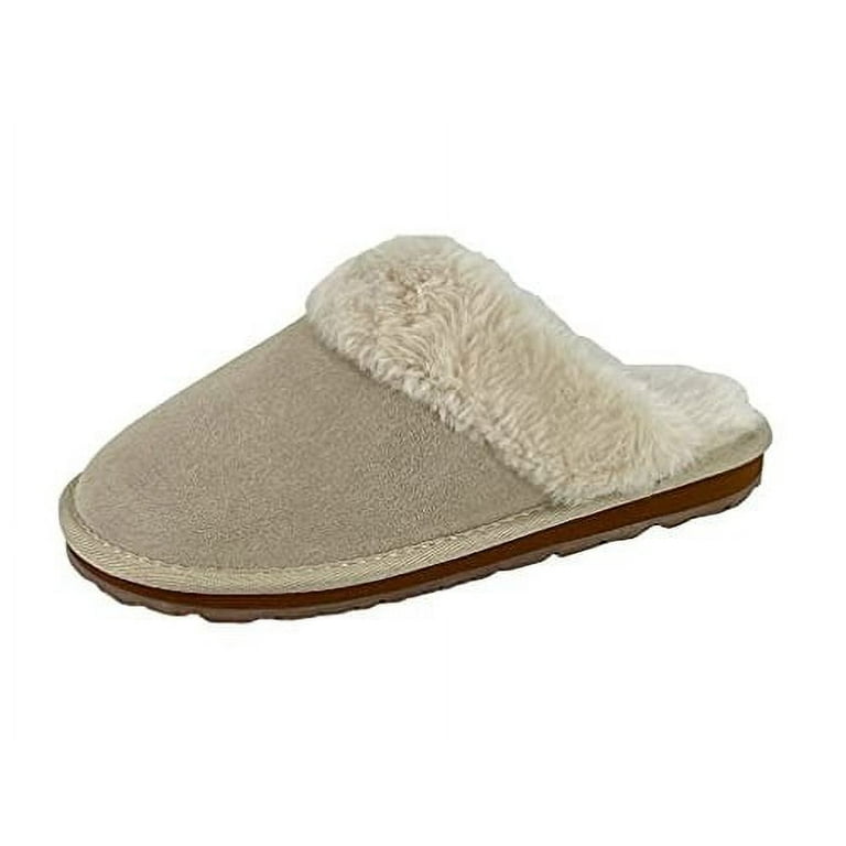 Clarks Scuff Natural Slip On Cosy Open Back Comfort Clog Slipper Mules Slippers Natural 11 Walmart