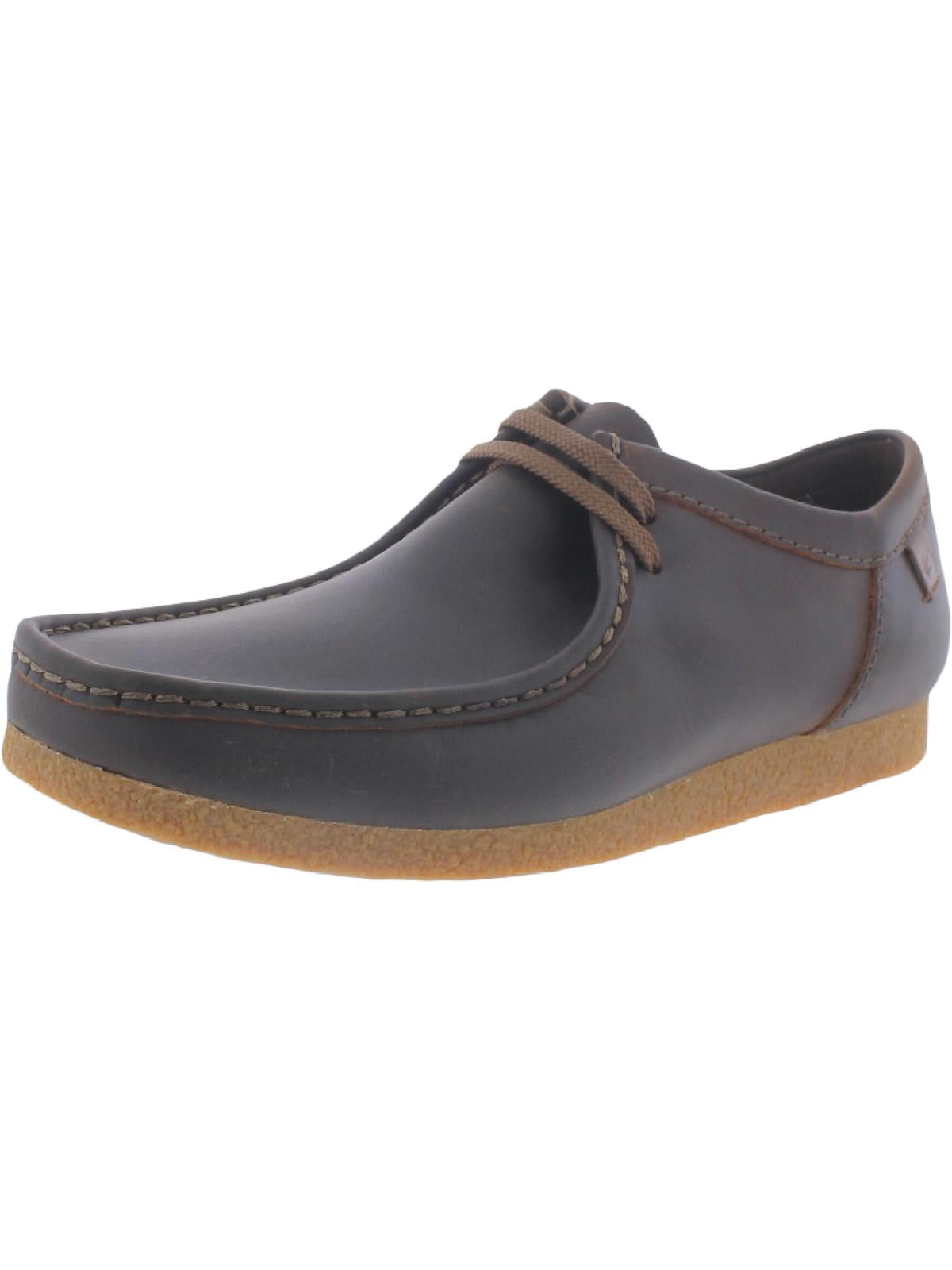 Clarks ShacreII Run Men s Leather Ortholite Moc Toe Ghana Ubuy