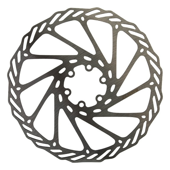 Clarks Single Piece Steel Rotor, 180mm - Silver/Black