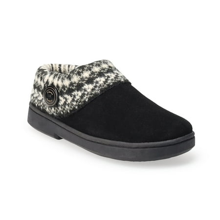 Clarks® Suede Women's Sweater Clogs Color: Black Size: 6