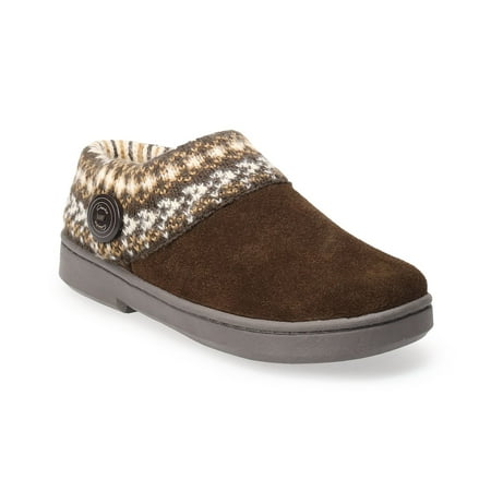Clarks® Suede Women's Sweater Clogs Color: Brown Size: 5