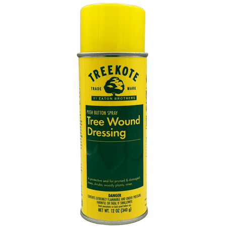 Treekote Pruning Sealer Aerosol Spray, Tree Wound Dressing for Pruned and Damaged Trees, Water-Resistant, 12 OZ, 1 Count