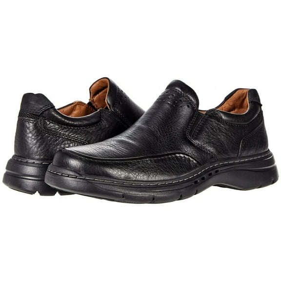 Clarks Un Brawley Step  BLACK LEATHER