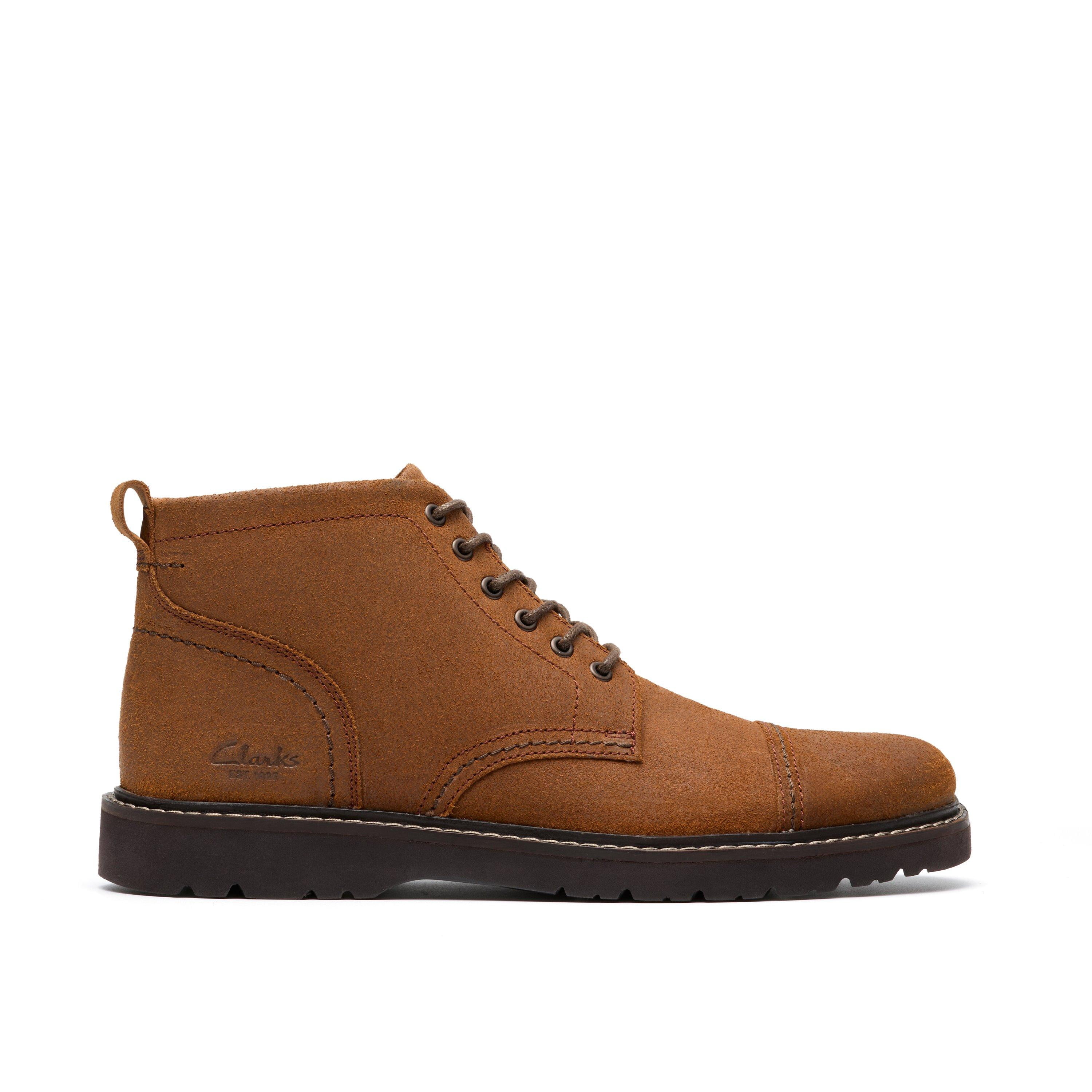 Clarks Weltridge Side Zip Boots Round Toe Men\'s Tan Leather US9.5 EU42.5 Clarks Weltridge Zip Leather - Mens Lace Up Boot - Walmart.com main image 3