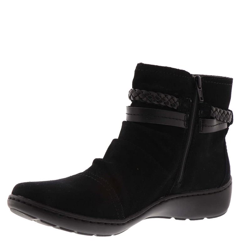 clarks women's cora braid boot ankle