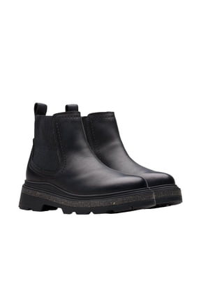 Women's Hencroft Step Chelsea Boot, Black Leather Waterproof, 6.5