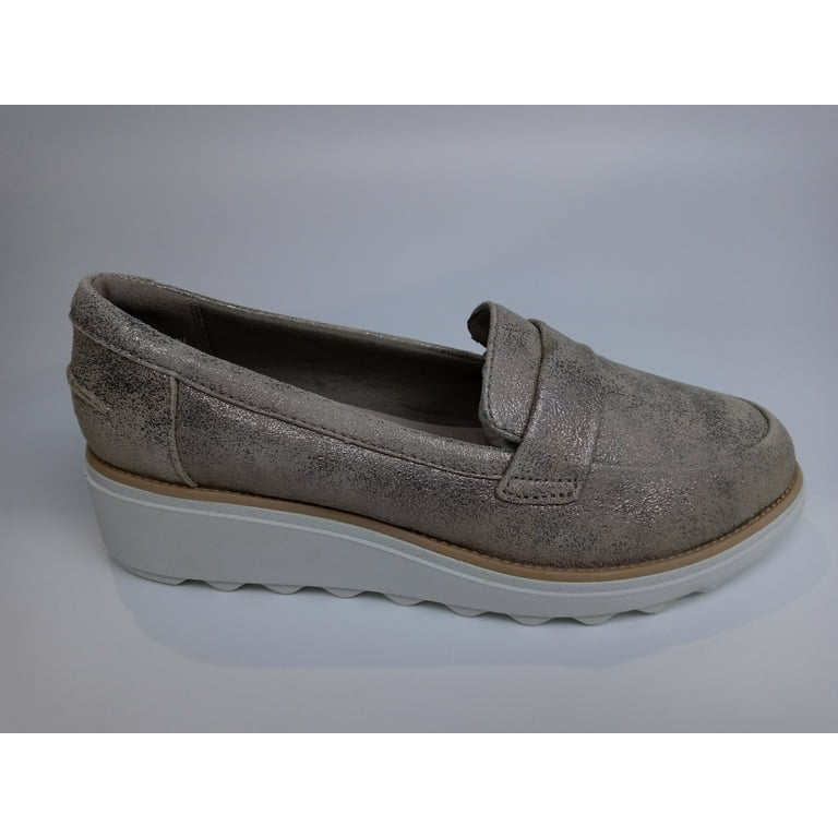 Clarks pewter shoes deals