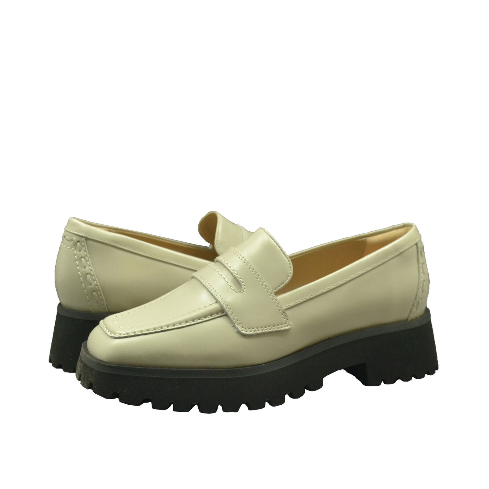 clarks platform loafers