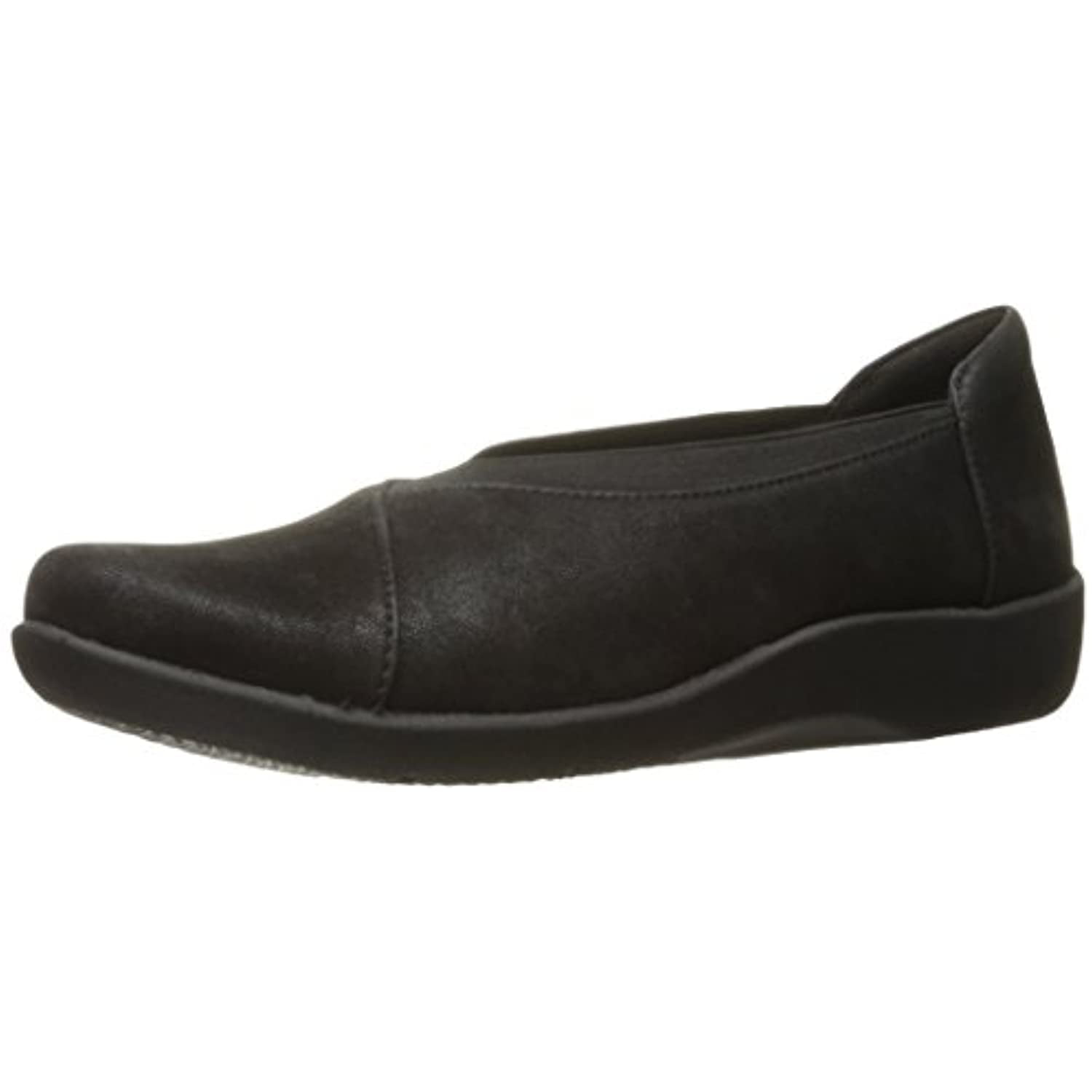 Clarks Women s Sillian Holly Flat Black Synthetic 7 M US Walmart