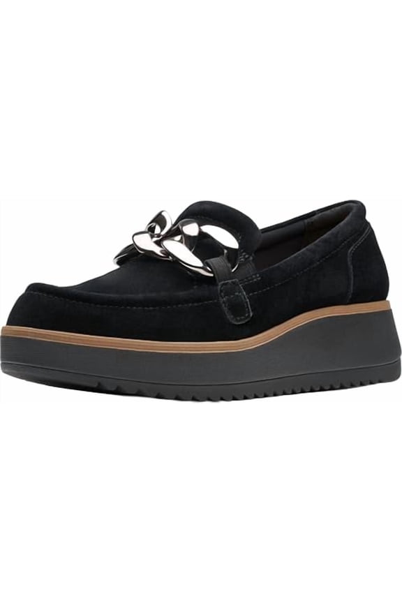 Women's Zylah May Loafer, Navy Suede, 10 Wide