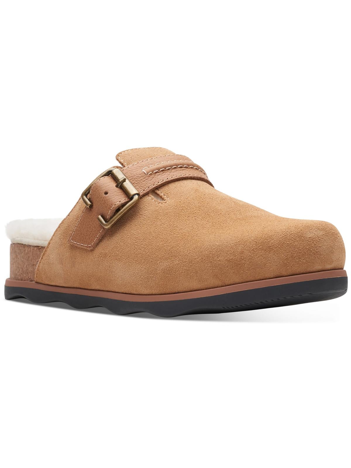 Clarks Womens Brynn Suede Slip On Mules Walmart