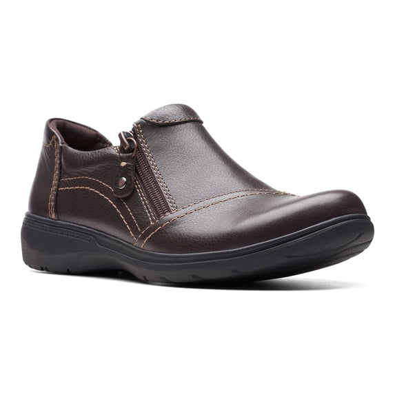 Clarks® Carleigh Ray Women's Leather Shoes Color: Brown Size: 5.5