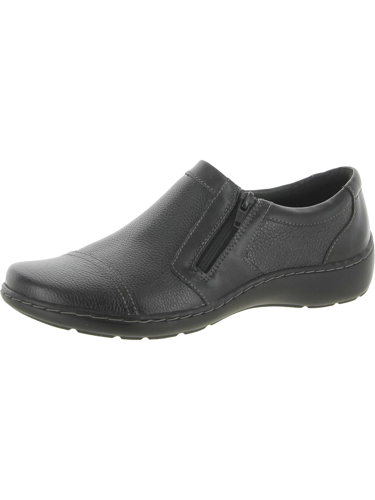 Clarks Womens Cora Giny Leather Slip On Casual Shoes - Walmart.com