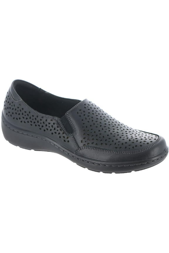 Womens Cora Sky Leather Flat Loafers