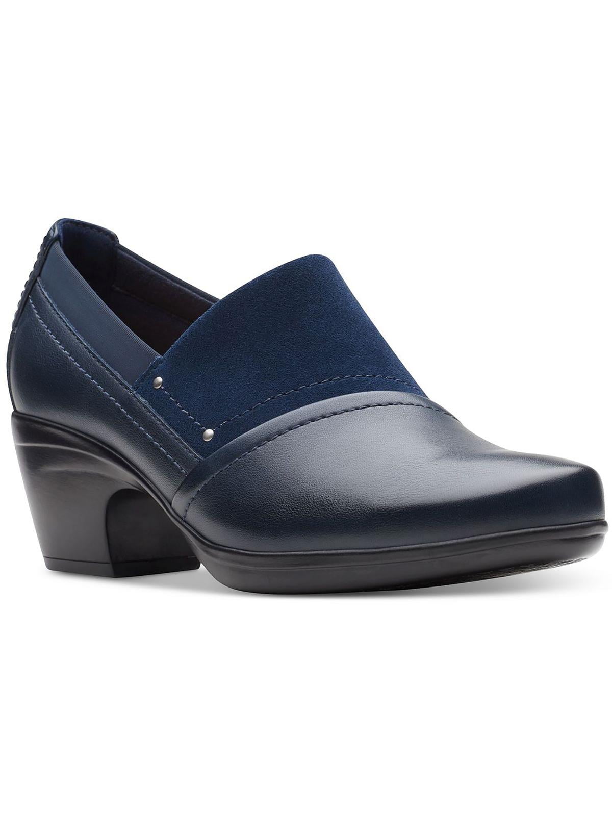 Clarks navy top blue loafers