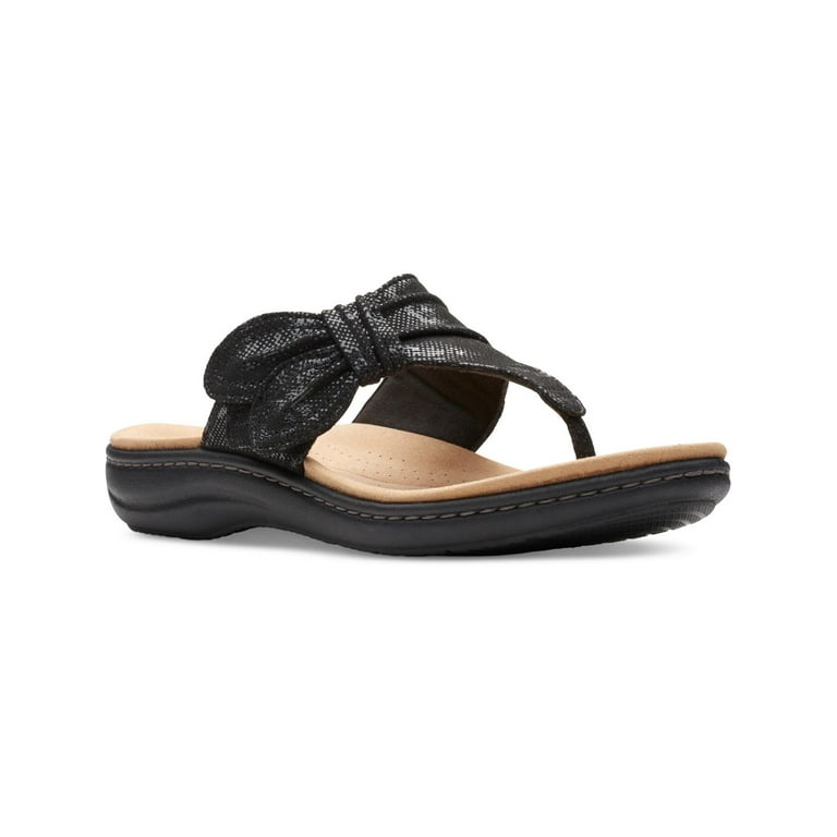 Clarks Womens LAURIEANN RAE Thong Flip Flop T Strap Sandals Walmart