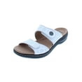 thumbnail image 1 of Clarks Womens Leisa Lacole Leather Padded Insole Flat Sandals, 1 of 4
