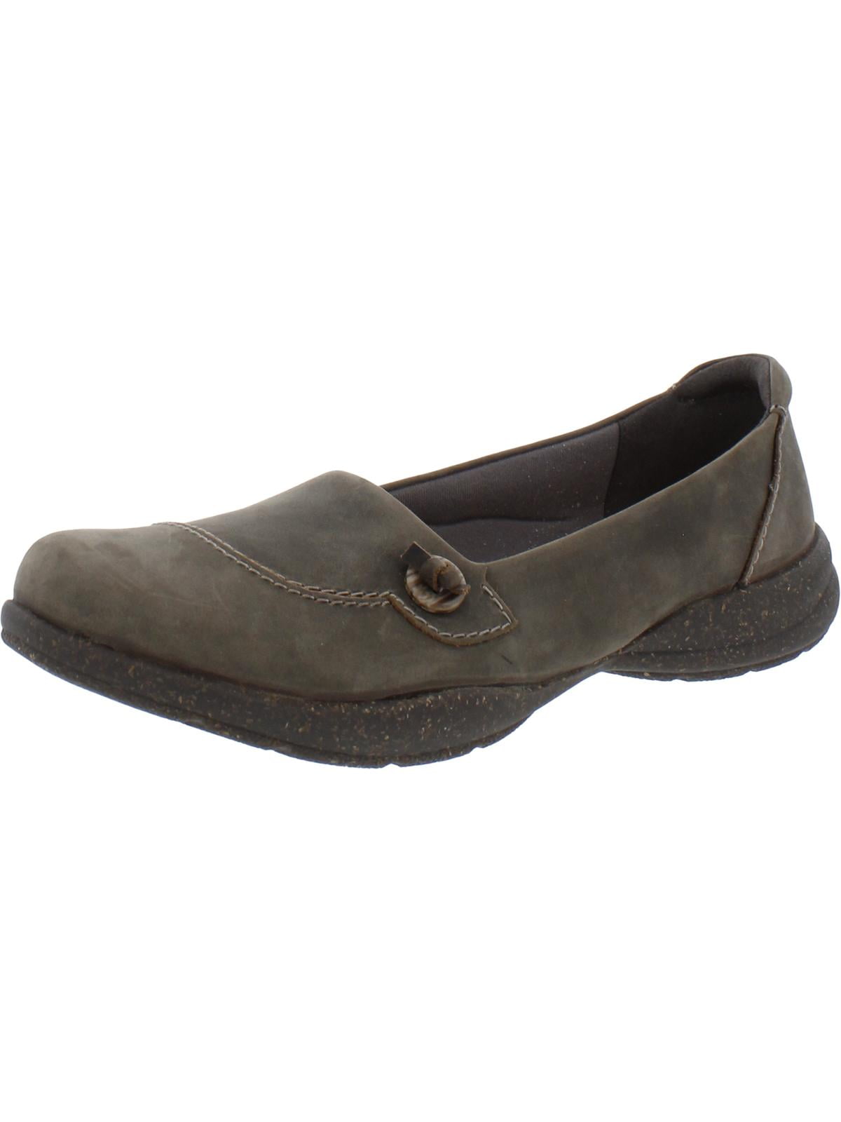 Clarks Womens Rosville Sky Leather Arch Support Loafers