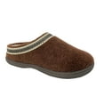 thumbnail image 1 of Clarks Womens Wool Felt Clog Slippers Indoor Outdoor Faux Fur Lined (9 M US, Dark Brown), 1 of 5