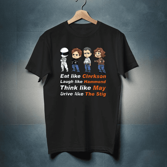Clarkson Hammond And May Top Gear Car Show Fan Unisex T-Shirt up to 5XL