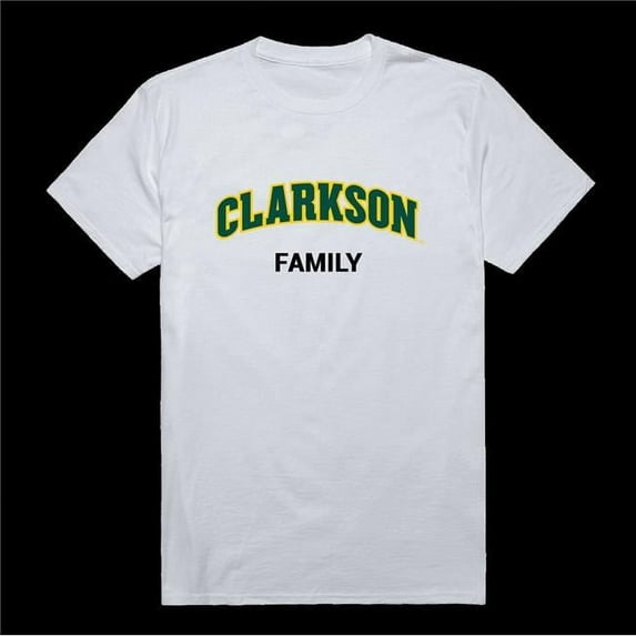 Clarkson University Golden Knights Family T-Shirt, White - Large