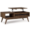 thumbnail image 1 of Simpli Home Clarkson SOLID ACACIA WOOD 48 inch Wide Rectangle Mid Century Lift Top Coffee Table in Rustic Natural Aged Brown, 1 of 15