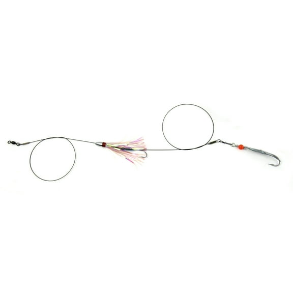 Clarkspoon Fishing Lure MDPK-0RBMS Mackerel Duster Rig 0 Spoon Pink