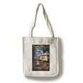thumbnail image 1 of Clarksville, Tennessee - Retro Camper & Lake - Lantern Press Artwork (100% Cotton Tote Bag - Reusable), 1 of 2