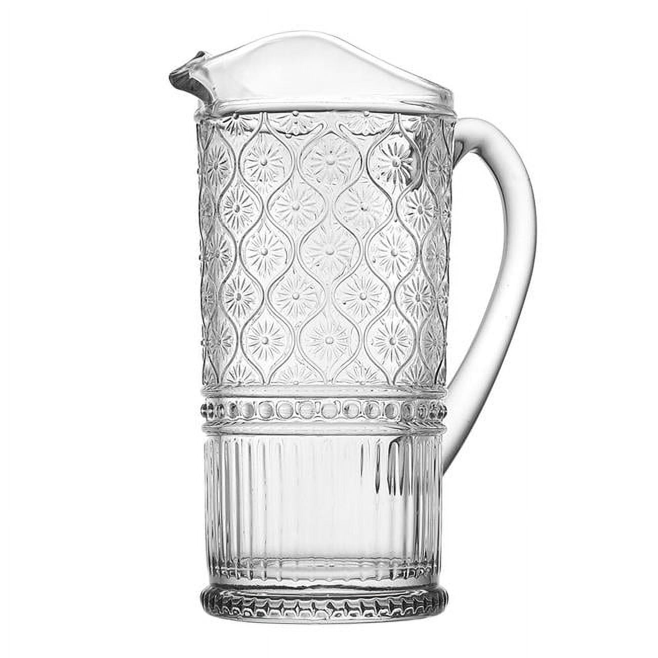 Claro Clear Glass Pitcher with Handle, 33 oz