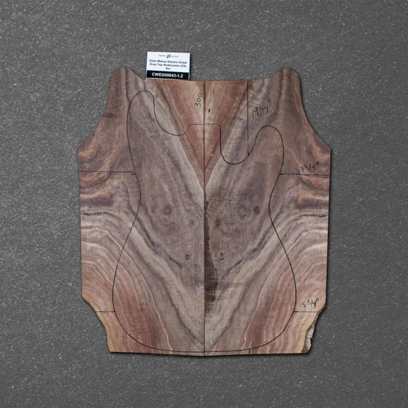 Claro Walnut Electric Guitar Drop Top Stratocaster (ES) Set CWES000643-1.2