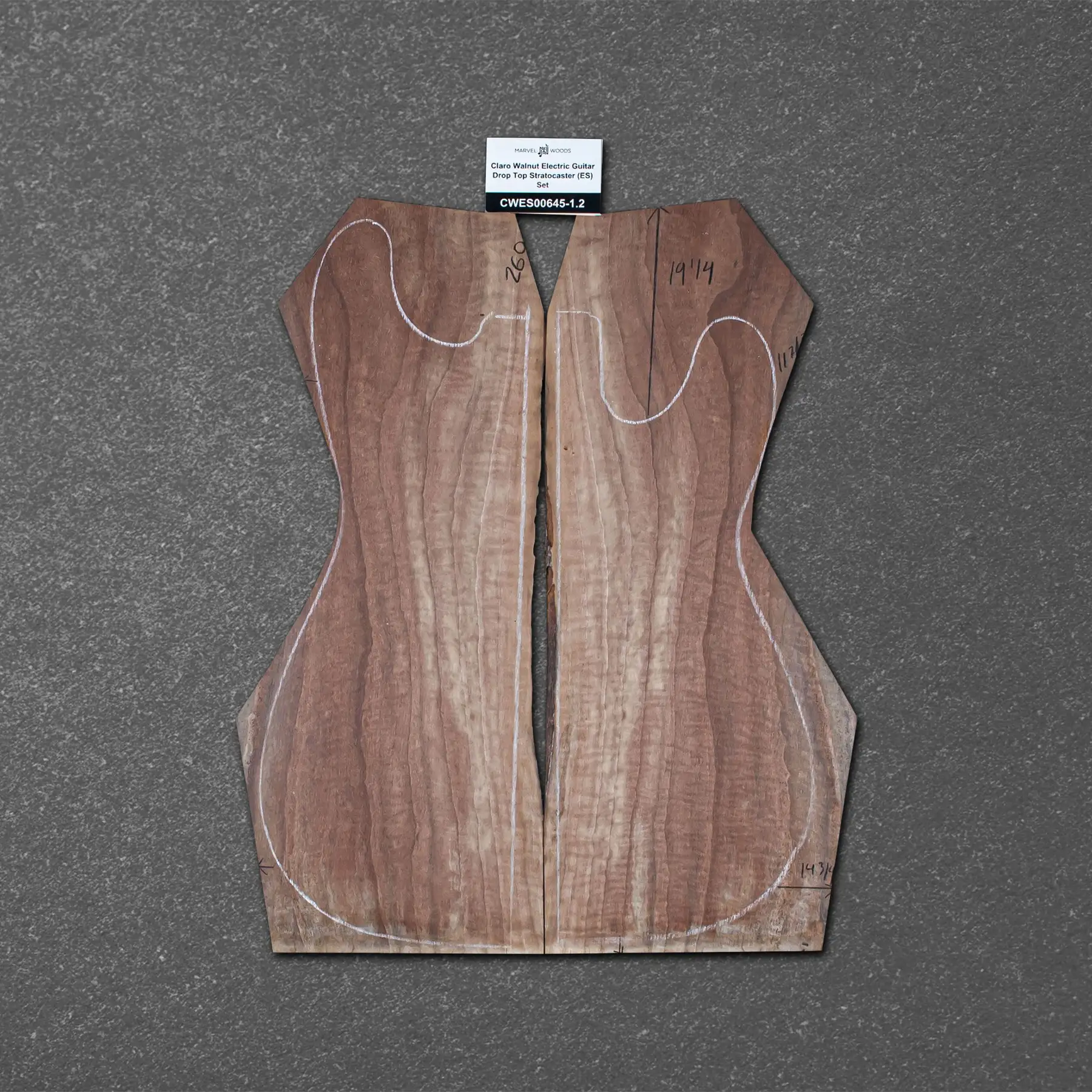 Claro Walnut Electric Guitar Drop Top Stratocaster (ES) Set – CWES000645-1.2
