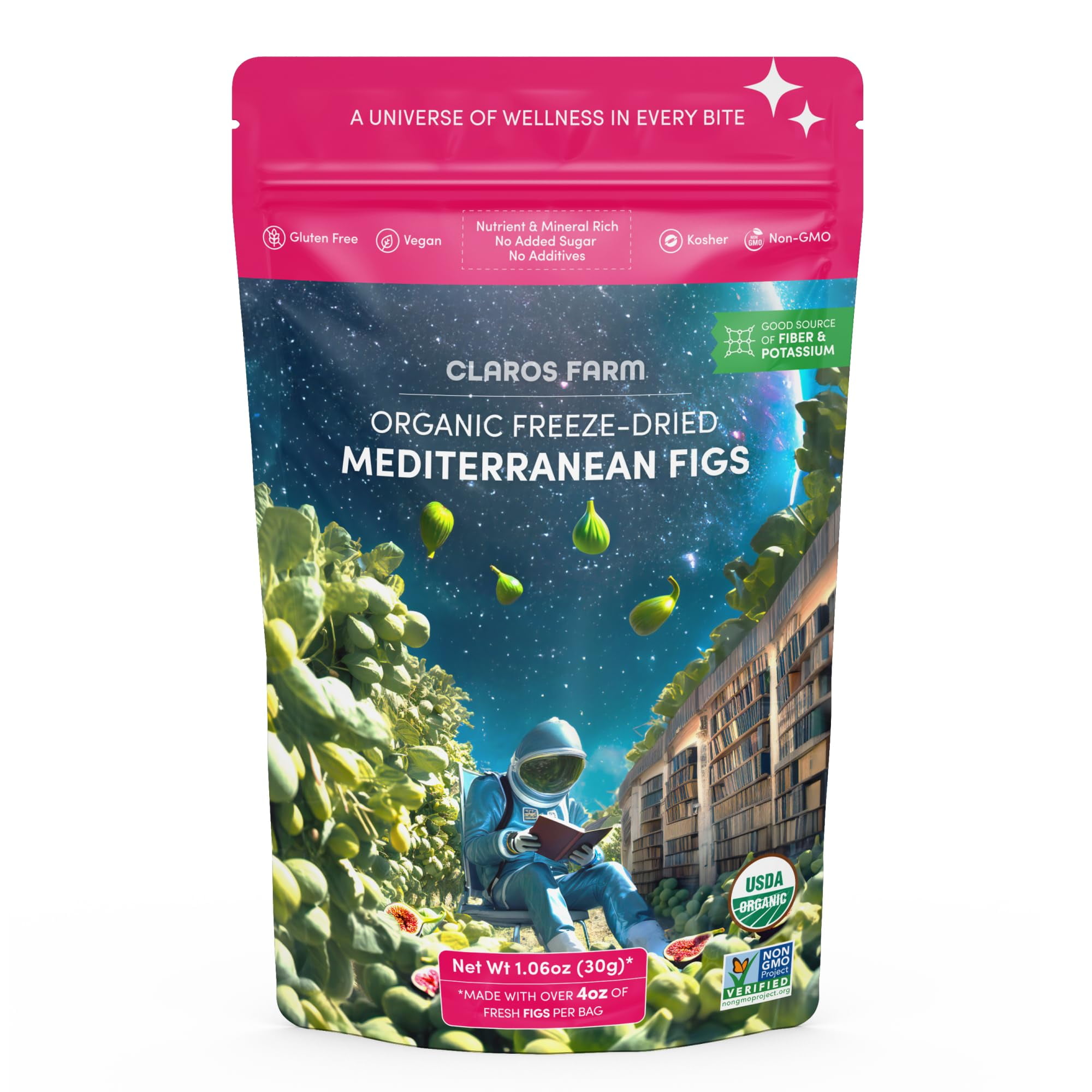 Claros Farm FreezeDried TMA3 Mediterranean Figs (30g Pack) Figs