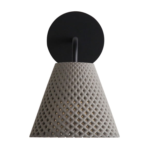 Golden Lighting Clarus Integrated LED Wall Sconce in Grey Cement