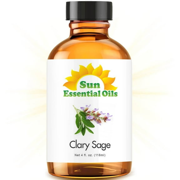Clary Sage Essential Oil (Huge 4oz Bottle) Bulk Clary Sage Oil - 4 Ounce