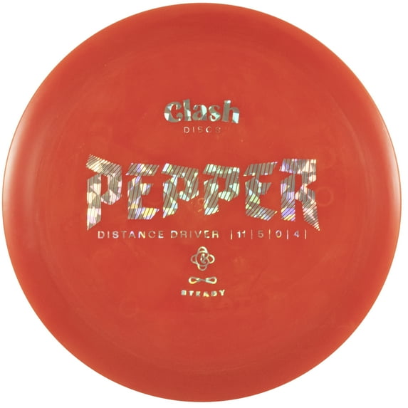 Clash Discs Pepper Steady Plastic (170-172 Grams, Red)