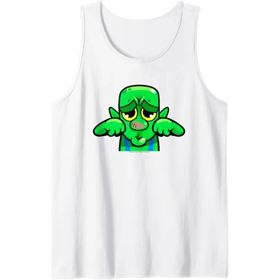Clash Royale Crying Goblin Emote Mobile Game Emoji Tank Top Size S-3XL