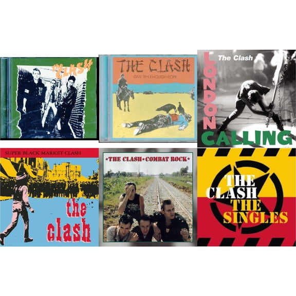 Clash (Us Edition) & Give Em Enough Rope & London Calling & Super Black Market Clash & Combat Rock & Singles [CD Bundle]