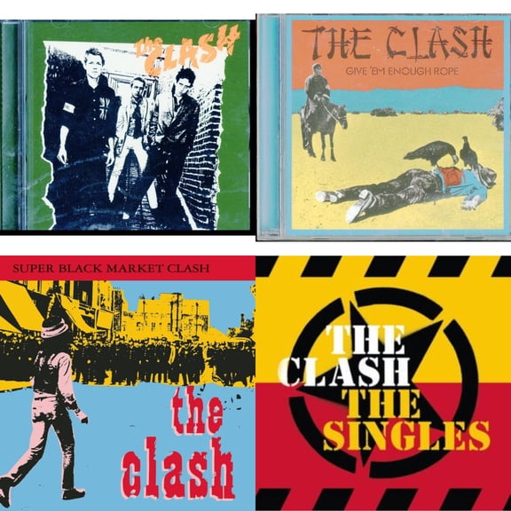 Clash (Us Edition) & Give Em Enough Rope & Super Black Market Clash & Singles [CD Bundle]