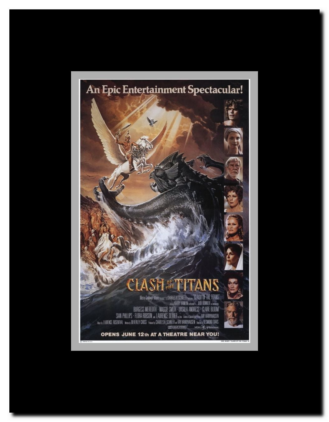 Clash of the Titans Framed Movie Poster