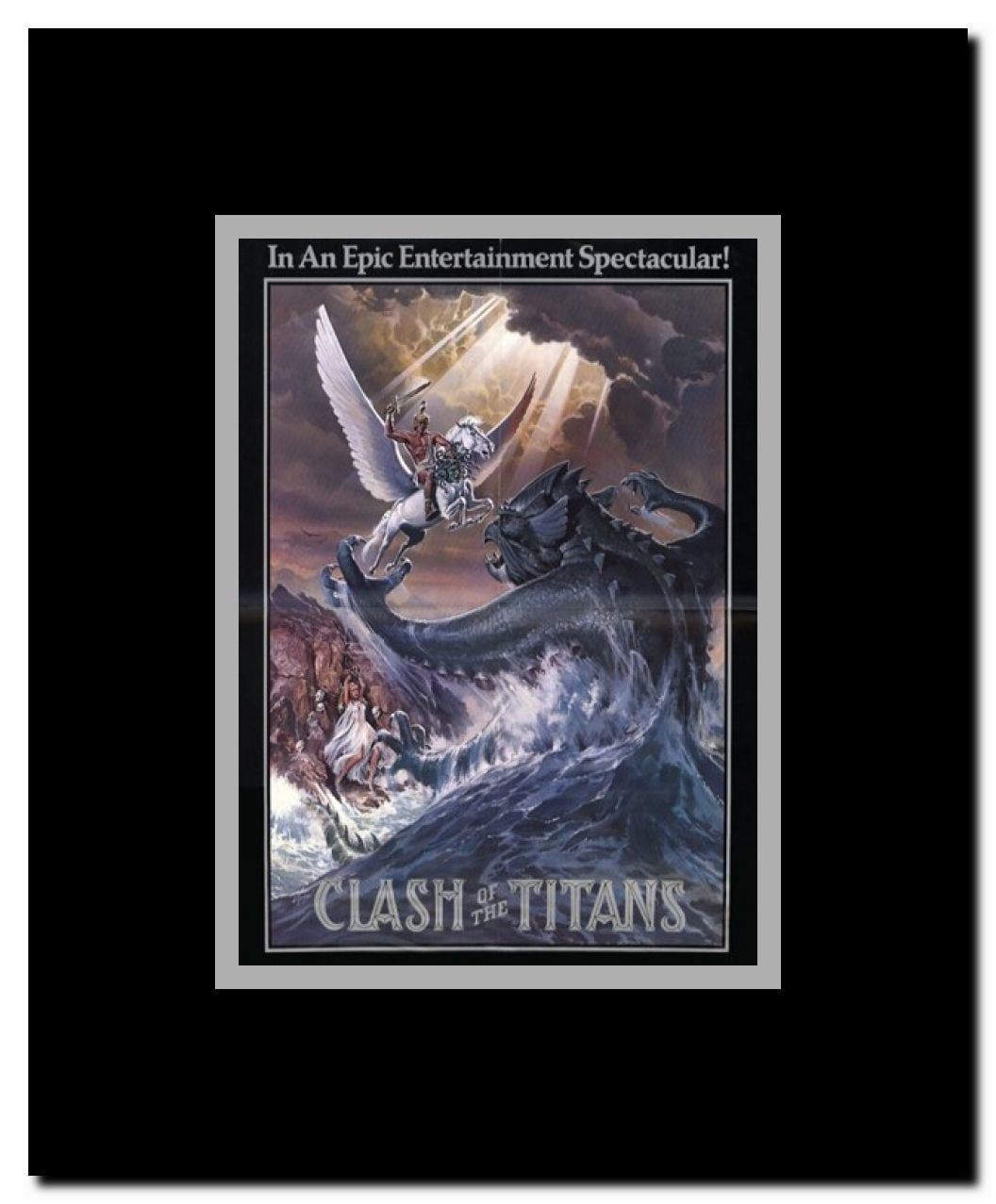 Clash of the Titans c.1981 - style D Framed Movie Poster