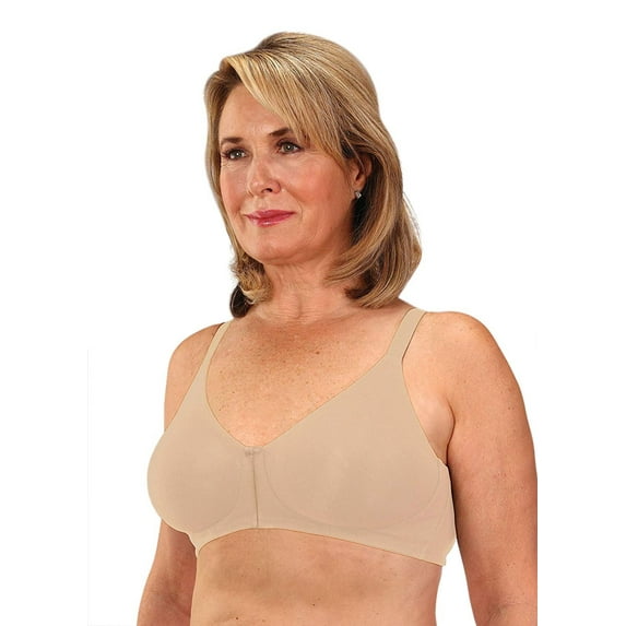 Clasique Mastectomy Seamless Seamless Cotton Front & Back 40A Beige