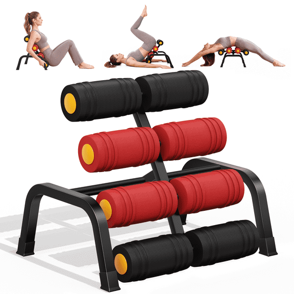 Clasmax Compact Inversion Machine, with 8 Foam Rollers, Foldable Design, 300 lb Capacity, Portable Home Gym Equipment, Fitness Gift for Men and Women