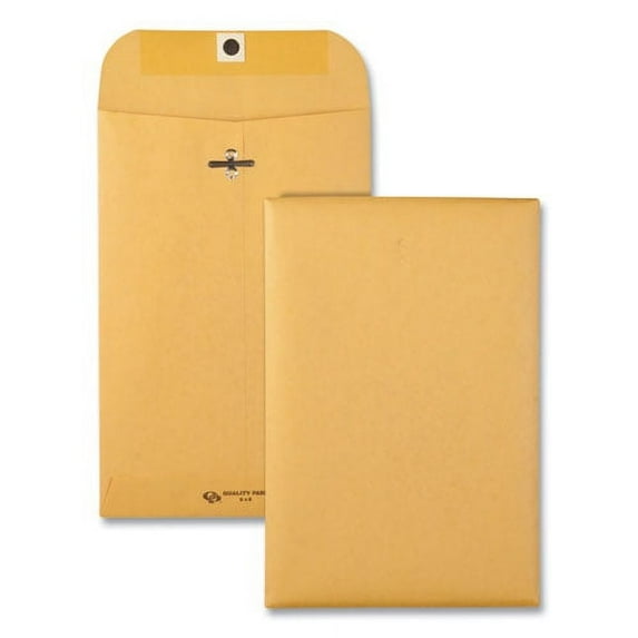 Clasp Envelope, #1, Square Flap, Clasp/gummed Closure, 6 X 9, Brown Kraft, 100/box | Bundle of 2 Boxes