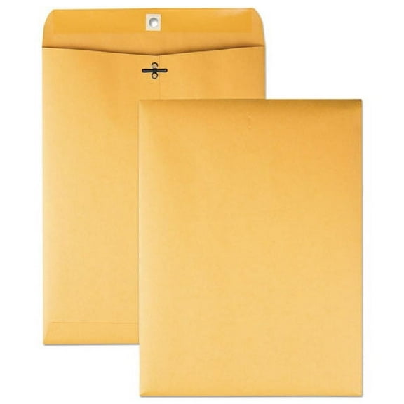 "Clasp Envelope, #10 1/2, Sq Flap, Clasp/gummed Closure, 9 X 12, Brown Kraft, 100/box | Bundle of 2 Boxes"