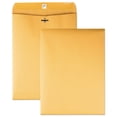 thumbnail image 1 of Clasp Envelope, 28 lb Bond Weight Kraft, #90, Cheese Blade Flap, Clasp/Gummed Closure, 9 x 12, Brown Kraft, 100/Box, 1 of 3