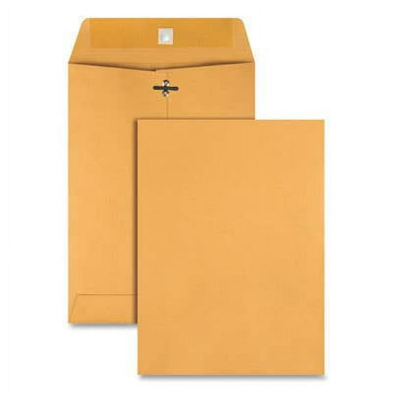 Kraft Clasp Envelope, #75, Square Flap, Clasp/Gummed Closure, 7.5 x 10.5, Brown Kraft, 100/Box Kraft Clasp Envelope, #75, Square Flap, Clasp/Gummed Closure, 7.5 x 10.5, Brown Kraft, 100/Box