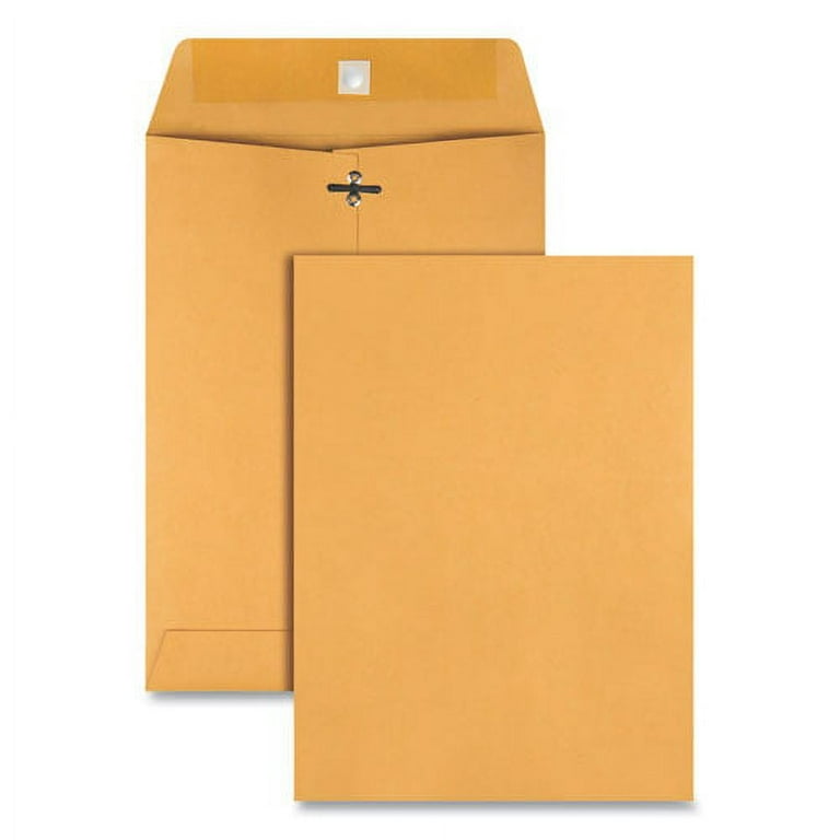 Kraft Clasp Envelope, #75, Square Flap, Clasp/Gummed Closure, 7.5 x 10.5, Brown Kraft, 100/Box Kraft Clasp Envelope, #75, Square Flap, Clasp/Gummed Closure, 7.5 x 10.5, Brown Kraft, 100/Box