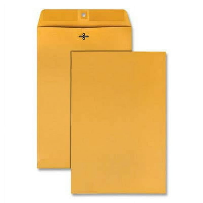 Kraft Clasp Envelope, #98, Square Flap, Clasp/Gummed Closure, 10 x 15, Brown Kraft, 100/Box Kraft Clasp Envelope, #98, Square Flap, Clasp/Gummed Closure, 10 x 15, Brown Kraft, 100/Box
